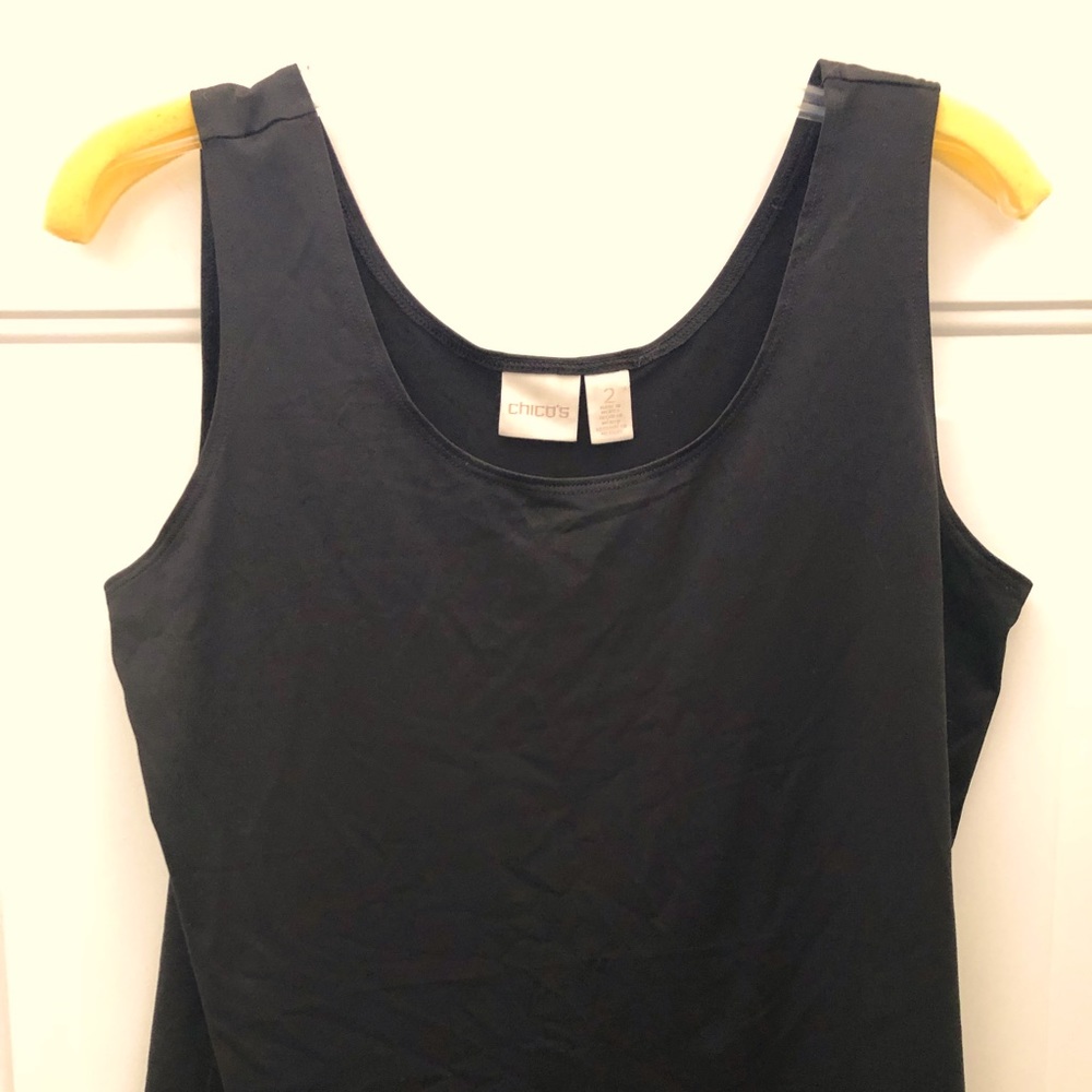 Chicos black tank size 2